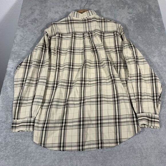 Dockers Plaid Button Up Cotton Pocket Long Sleeve Short Size Large Men’s - Picture 6 of 12